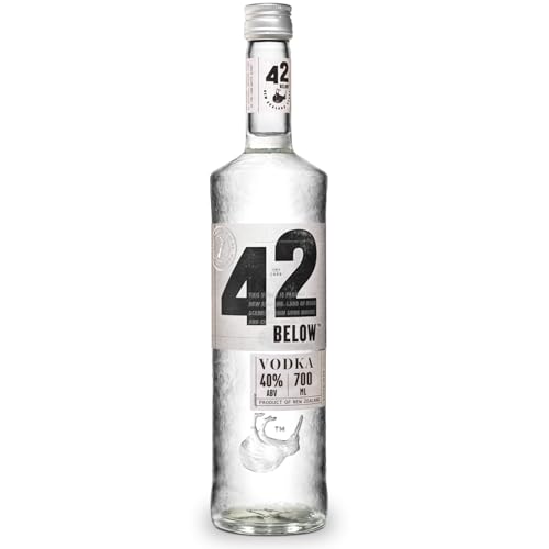 42BELOW Premium Vodka, 40 % Vol, 70cL / 700mL, Vierfach Destilliert, hergestellt mit neuseeländischem vulkanischem Quellwasser