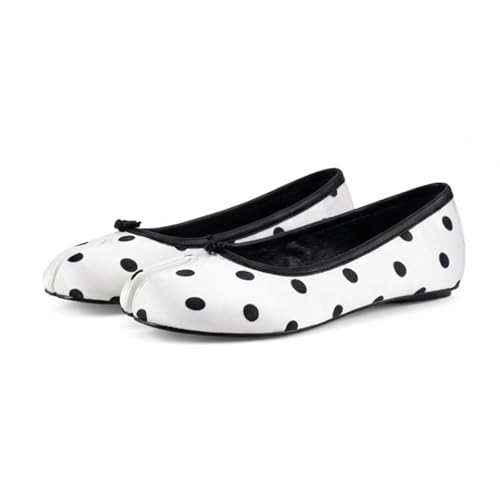 Image of Tabi Shoes Women Split Toe Shoes Wide Width Ballet Flats Comfort Casual Work Shoes for Women Office