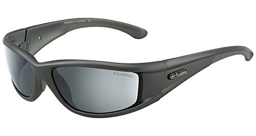 Dirty DogBANGER Mens POLARISED Sunglasses GREY SILVER / GREEN 52843