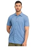 Tasso Elba Mens Collared l Button-Down Shirt Blue M