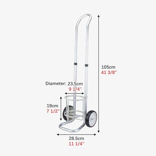 Chariot porte-bouteilles d'oxygène portable pour sécuriser vos déplacements - 6