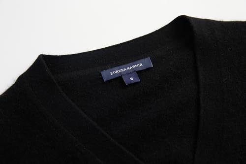 Image of EURKEA Women's V Neck 100% Cashmere Cardigan Sweater, Pullover Winter Top for Women, Gifts Ready
