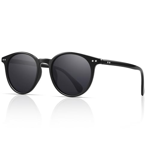 Image of SUNGAIT Classic Round Polarized Sunglasses Retro Vintage Style UV400