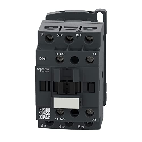 Contactor Schneider Electric DPE12B7 Easy TeSys IEC, 5HP, 480V, Bobina 24VAC, HVAC y AC, bombas y compresores, montaje en riel DIN o fijación con tornillos, 1/3HP 115V-1F, 1HP 230V-1F, 2HP 200-230V, 5HP 460V miniatura 6