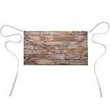 VstaDank Wall Texture Server Aprons with 3 Pockets Durable Adjustable Half Aprons Fashion Oil&Waterproof Waist Apron Premium Oxford Cloth Chef Apron for Women And Men