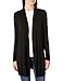 Amazon Essentials Women's Long-Sleeve Open-Front Cardigan, Black, X-Small