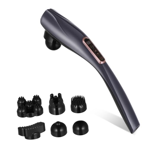 Holibanna Masajeador Portátil Eléctrico Con Modos Ajustables Para Cuerpo y Cuello Pantalla Digital Fácil Uso Alivio De Fatiga Para Brazos Piernas Abdomen Diseño Elegante Estrella Adaptador e