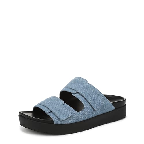 Sandales Riviera Vionic pour femme, claquettes élégantes en cuir souple