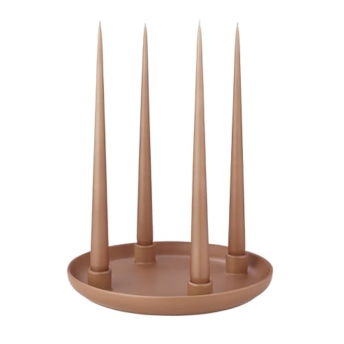 blomus Kerzenhalter 4er -Vela- | Farbe Amber Brown | ⌀ 27 x 3,5H cm |...