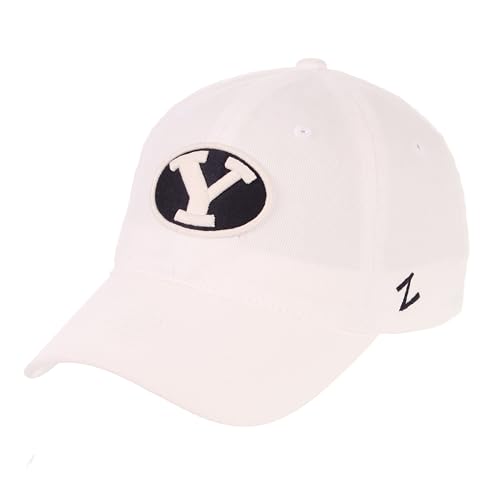 ZHATS Zephyr BYU Cougars Men's Vault Scholarship White Hat - NCAA Adjustable Relaxed Fit Cap