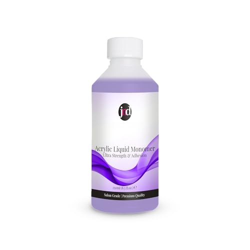 JND Monómero líquido acrílico de calidad profesional de salón de belleza, extensiones de uñas acrílicas para arte de uñas (250 ml, morado)