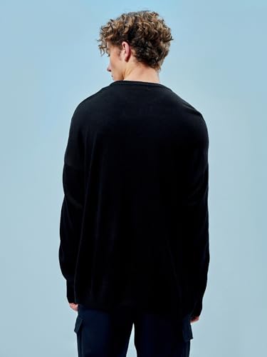 Image of Bewakoof Acrylic Men's Round Neck Sweater