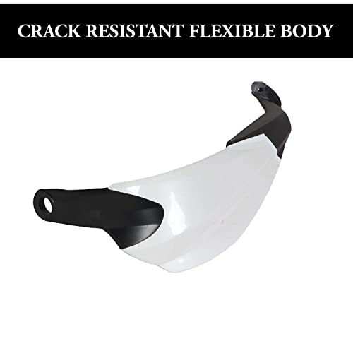 Image of Unbreakable Hand Palm Protector Wind Deflector Handguard for Dominar 400 (White)