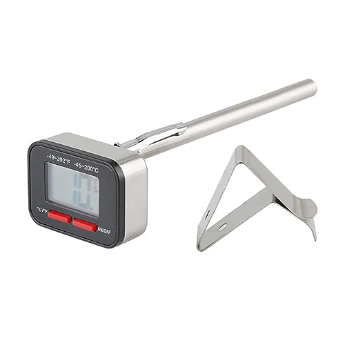 Ciieeo Digital Thermometer for Coffee Instant Read Temperature Probe for Home Cafe Use Compact Design Accurate Coffee Temperature Reading Lightweight and Portable