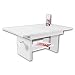 Produktbild EVENT Couchtisch höhenverstellbar & ausziehbar in Weiß - praktischer Sofatisch mit Ablage für Ihren Wohnbereich - 110 x 48 x 65 cm (B/H/T)