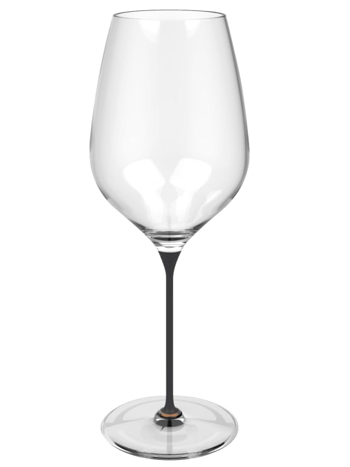 Verre à vin noir et bronze pour vos dîners chics - LAVA PREMIUM