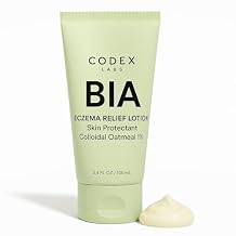 Codex Labs BIA Eczema Relief Lotion, 3.4 oz - Clinically Proven Colloidal Oatmeal 1% for Itchy Dry Eczema Prone Skin - Fragrance Free Moisturizer with BiaComplex 2.0 - Safe for Babies, Kids & Adults