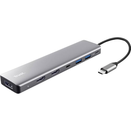 HUB Trust 25661 DALYX USB C Grey