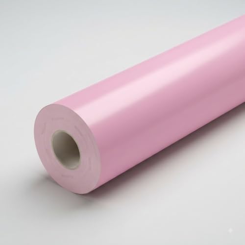 Image of WISDOM Baby Pink Wallpaper for Home Decor- Self Adhesive Peel and Stick Decorative Vinyl Sticker Smooth Satin Finish Waterproof & Easy to Clean (20x72 in)