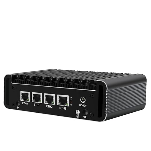 Image of Firewall Appliance 2.5Gbe Intel Celeron N5095 Quad Core, 4*Intel I225-V LAN Fanless Mini PC 8G DDR4 128G M.2 NVMe Support PFSENSE Router /AES-NI /OPNsense