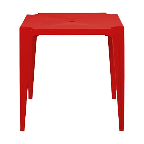 Mesa Plástica Mor Vermelha