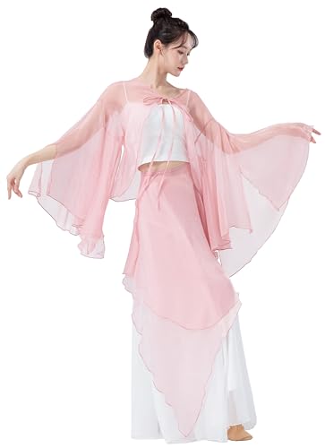 Ensemble de danse femmes Angcoco avec chemisier maillage jupe et culottes