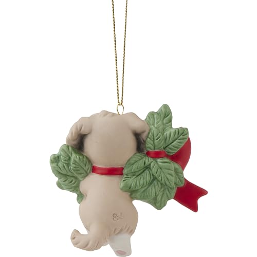 Precious Moments 241008 2024 Dated Dog Ornament | Hanging Out For The Holidays Dated 2024 Dog Bisque Porcelain Ornament | Christmas Decor & Gifts thumb #4