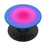Aura Aesthetic Pink Blue Gradient Cute PopSockets Standard PopGrip