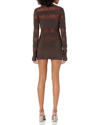 Image of Norma Kamali Women's Spliced Long Sleeve Pickleball Dress