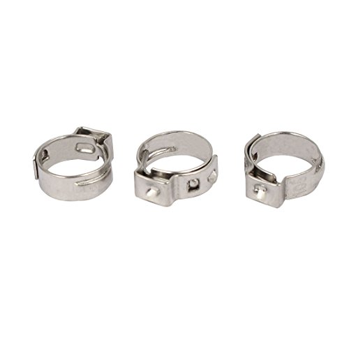 Aexit 8.8mm-10.5mm 304 Clamps Stainless Steel Adjustable Cable Pipe Tight Hose Strap Clamps Clamps 3pcs