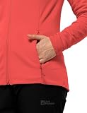 Jack Wolfskin BAISELBERG HOODED FZ W, Kurtka polarowa Kobiety, vibrant red, L