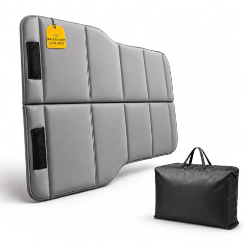 Image of Car Mattress for 2008-2017 Buick Enclave, Upgraded Non-Inflatable Thickened Foam SUV Car Camping Mattress, Foldable Trunk Sleeping Pad Car Bed Mattress for Road Trips Camping Travel