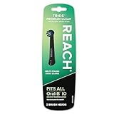 Reach® Trios™ Premium Clean Replacement Toothbrush Heads, Fits All Oral-B iO Electric Toothbrushes