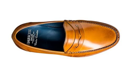 BARKER William Men's Handmade Leather Loafers – Slip-On Casual Dress Shoes, Handcrafted in England3