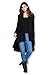 Women Long Duster Maxi Softest Open Front Casual Flowy Viscose Made from Bamboo Cardigan (3X-Large, Black)