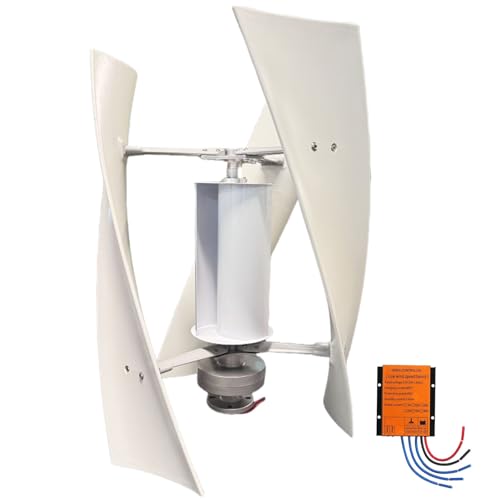 Turbina eólica vertical con controlador de carga para suministro de energía doméstica