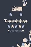 Lustiges Feuerwehrfrau geschenk,Feuerwehrfrau zum Abschied,Feuerwehrfrau Abschiedsgeschenk,Auszubildenden Feuerwehrfrau sagen Geburtstag ... spruch,Notebook für Feuerwehr Feuerwehrfrau