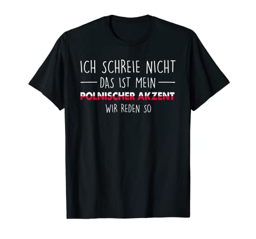 Mens Das ist mein polnischer Akzent Polen Heimat T-Shirt