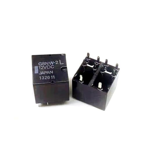 Relais 12 V CC boîtier compact 10 broches commutation stable pack 5