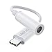 Produktbild USB C zu 3,5mm AUX Kopfhörer Adapter USB-C auf Klinke Audio Adapter für Huawei P30 Pro/P20/Mate 20 Pro/Mate10 Pro,Samsung S20/Note 10/A80, OnePlus 8 Pro/7T/6T,Type-C Adapter für Xiaomi 9/8Weiß