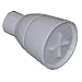 LASCO 08-2241 Shower Head with Adjustable Spray Plastic Body, White Plastic