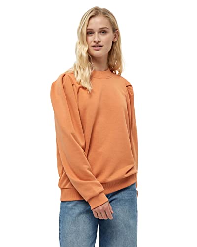 Minus Mika long sleeve sweat, Sudadera de manga larga para Mujer, Naranja (257 Sunbaked), S
