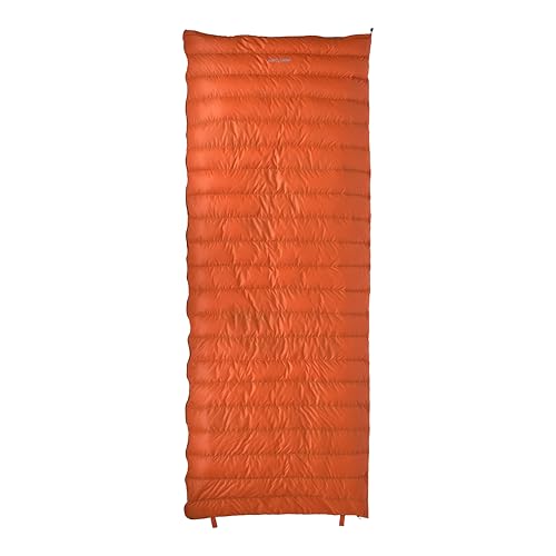 Couverture super compacte orange de 590g pour camping et voyage