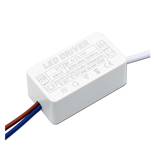 LED �h���C�o�[��d�� 250mA �����v�g�����X 4W 5W 6W 7W DC12-26V �p�l�����C�g��V�����f���A�ɓK���Ă��܂�