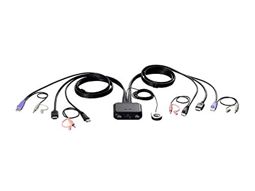 Monoprice 2-Port Usb Hdmi/Audio Cable Kvm Switch With Remote Port Selector, 1920X1200 And 1080P, Support Windows, Mac Os X, And Linux #TOP5