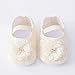 Baby Shoes Fashion Soft Sole Infant Shoes Pearl Dress Flower Princess Shoes Infant Shoes Size 4 Baby Girl Shoes (Beige, 4.5 Infant)