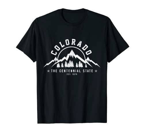 Colorado The Centennial State Est. 1867 Montañas Regalo Camiseta