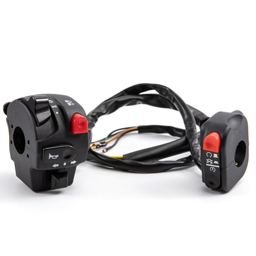 Interruptor izquierdo para manillar de moto: control de intermitentes y bocina 3