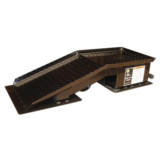 Omega 93201 Black Wide Truck Ramp - 20 Ton Capacity