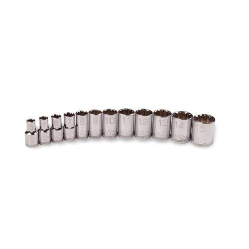 MACTOOLS 12Pc.1/4�C���` �h���C�u ���g���b�N �X�v���C���\�P�b�g�Z�b�g